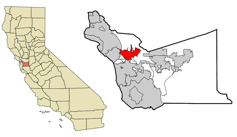 Map of Castro Valley