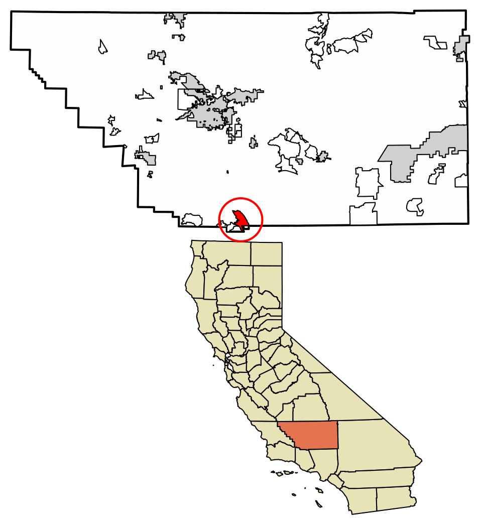 Locator map of Lebec