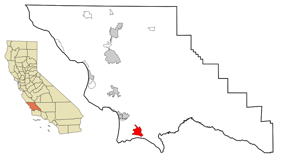 Locator map of Nipomo