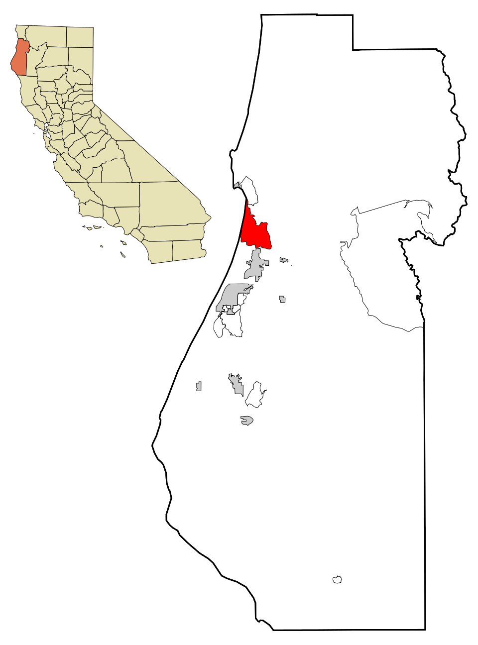 Map of McKinleyville