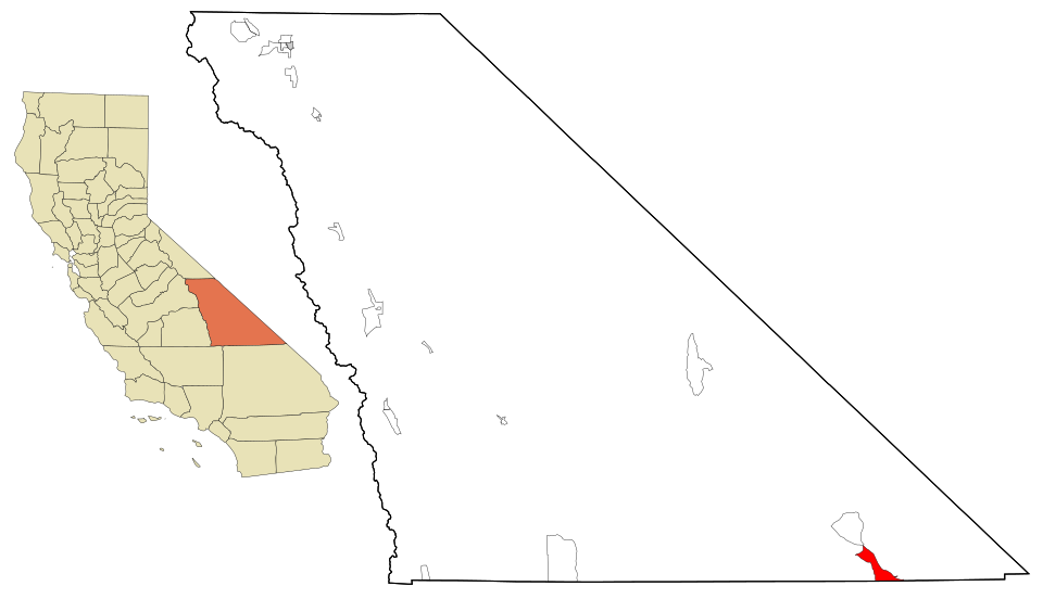 Locator map of Tecopa