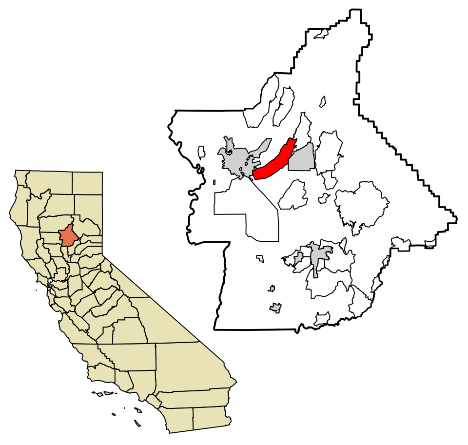 Locator map of Butte Creek Canyon