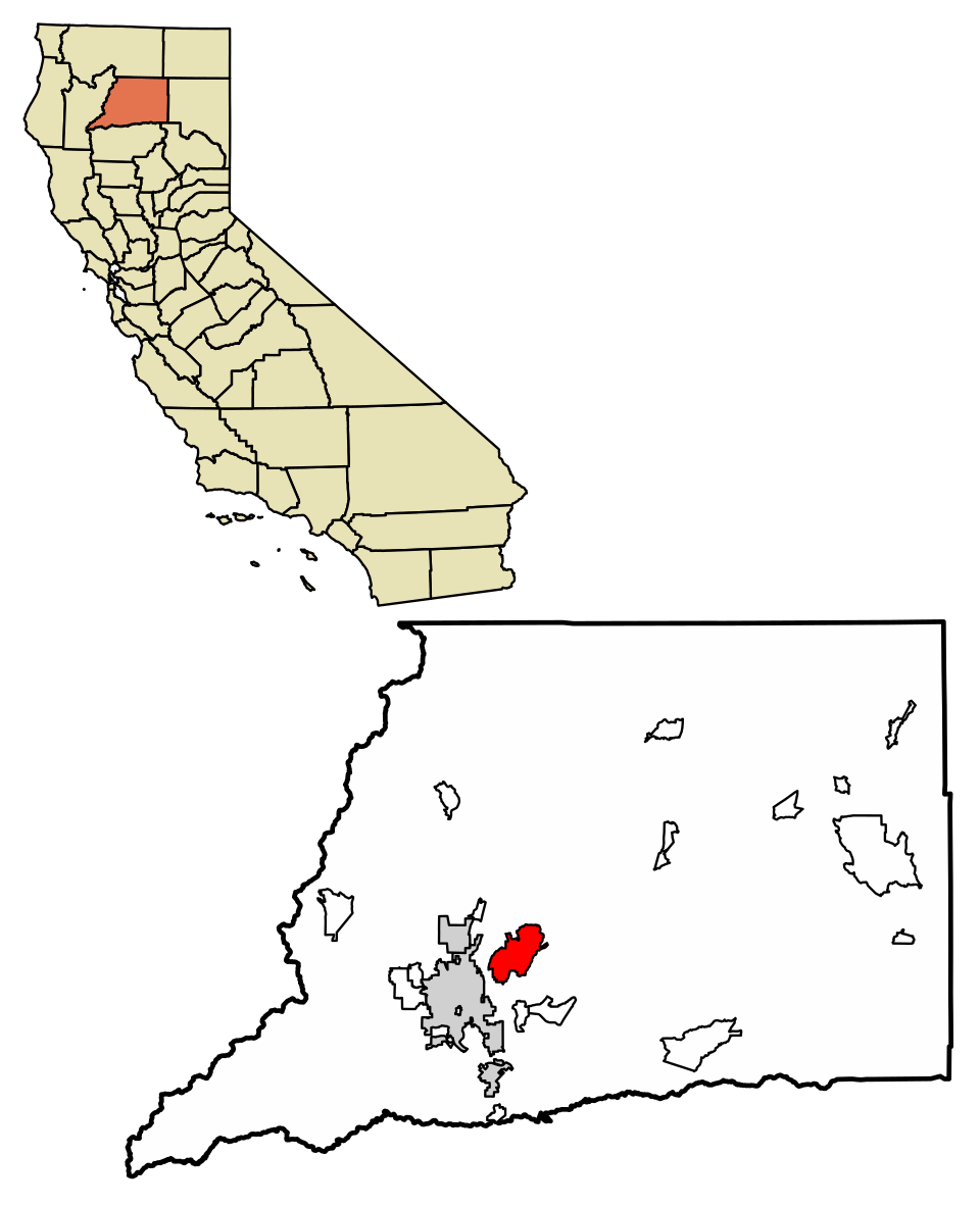 Locator map of Bella Vista