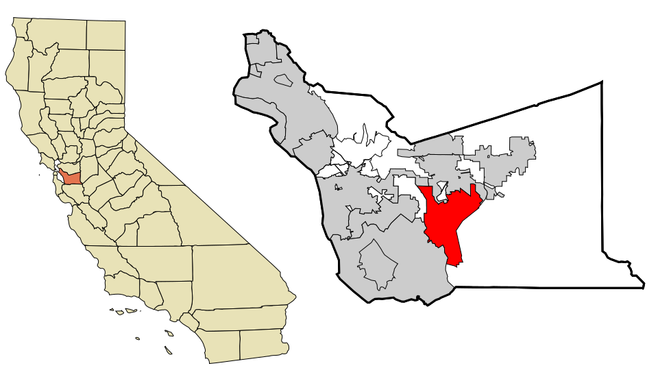 Locator map of Sunol