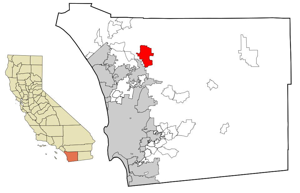 Map of Valley Center