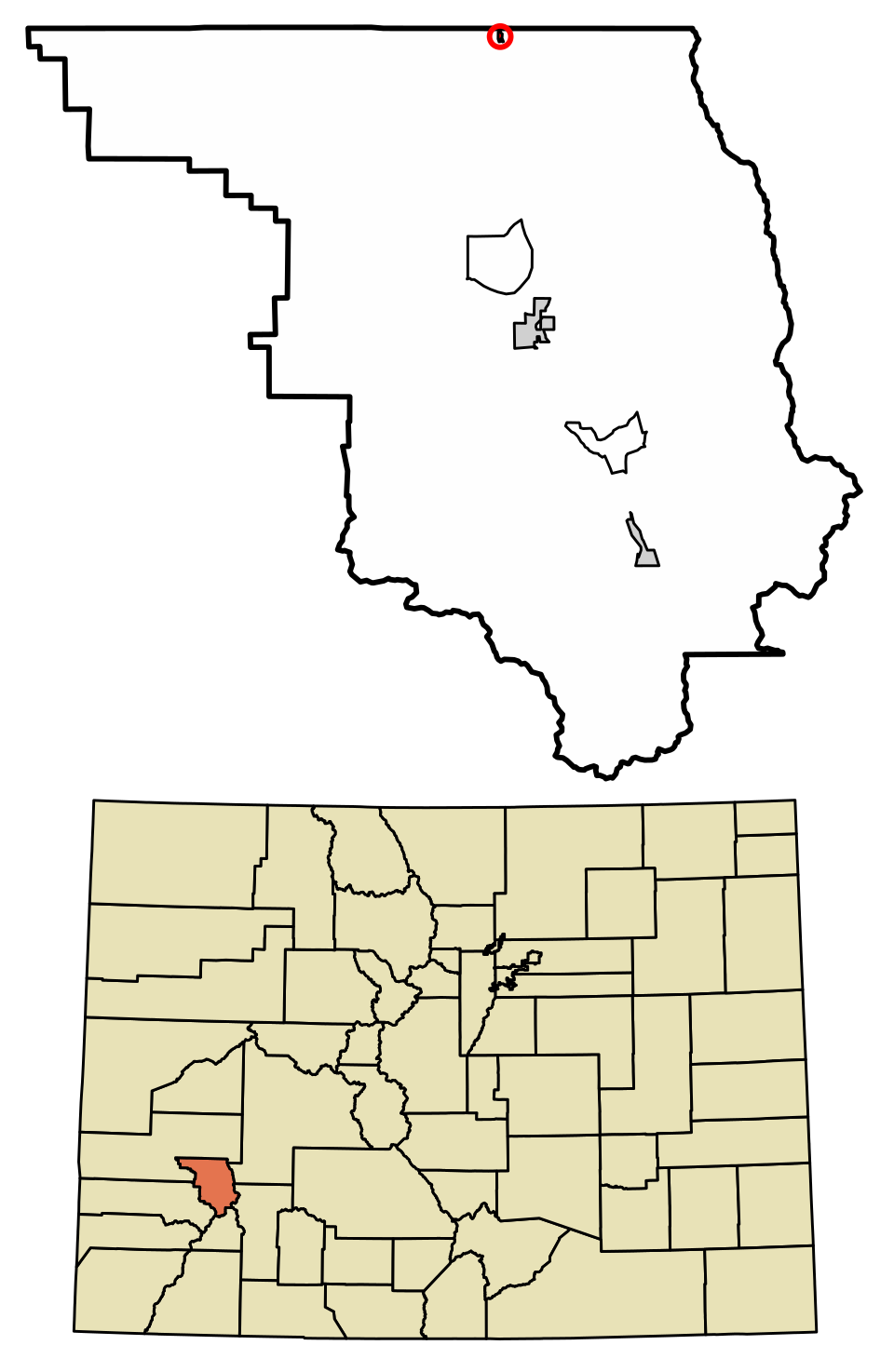 Locator map of Colona