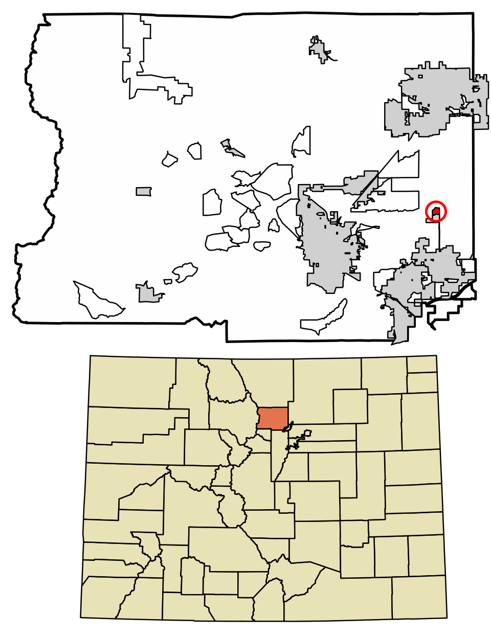 Locator map of Leyner