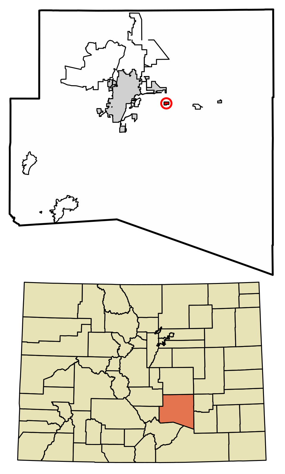 Locator map of Vineland