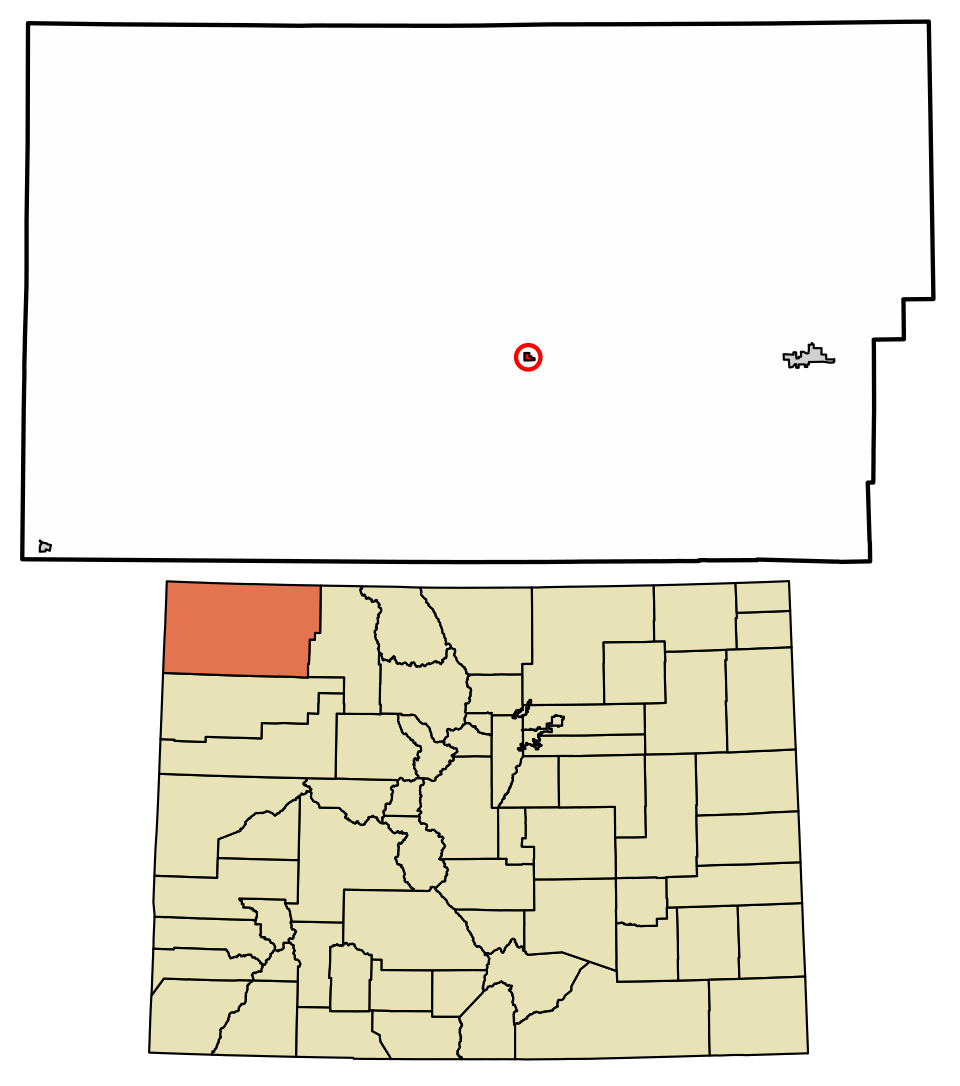 Locator map of Maybell