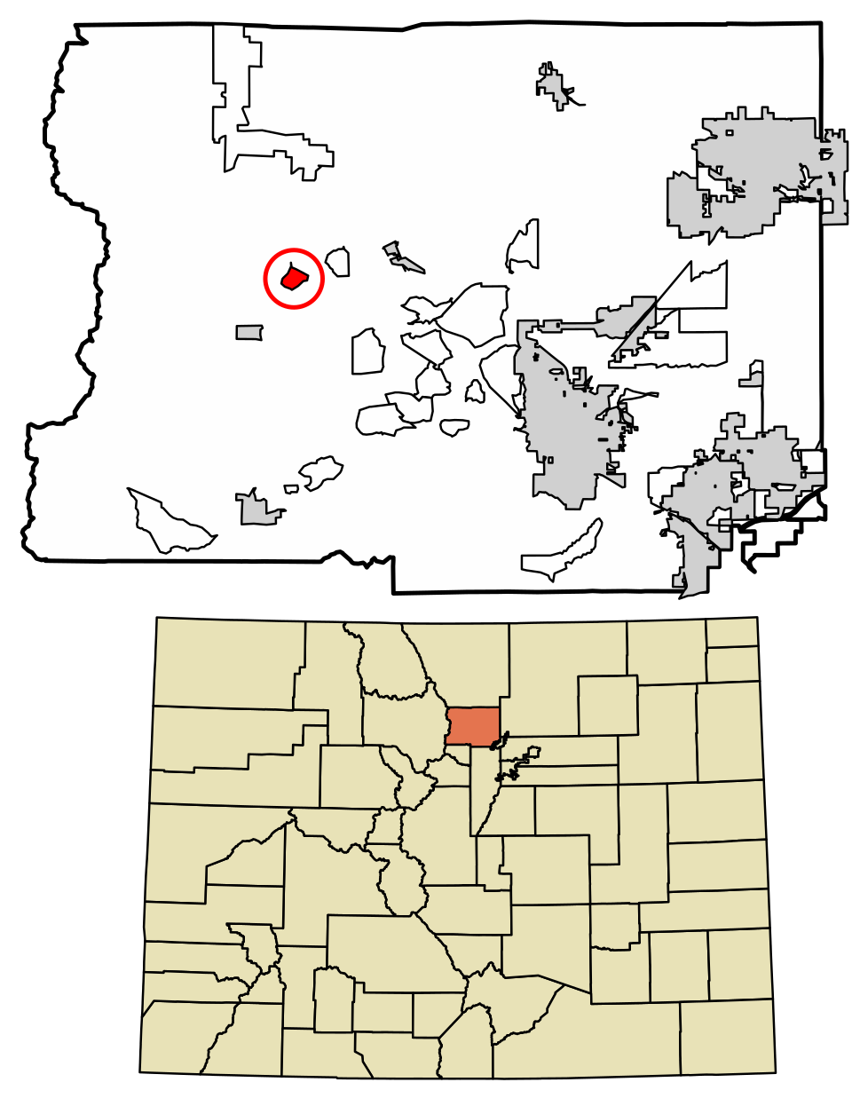 Locator map of Hidden Lake