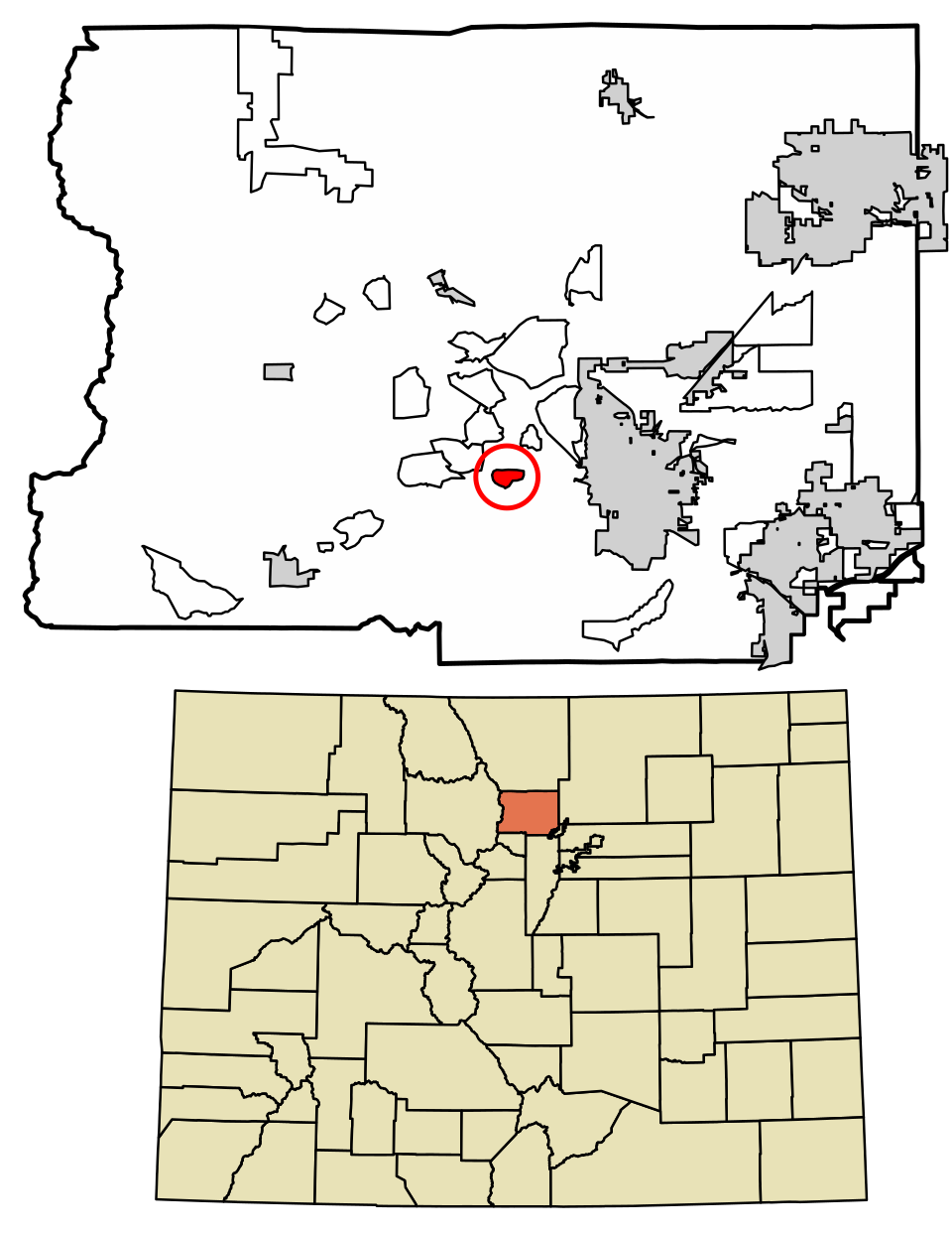Locator map of Tall Timber