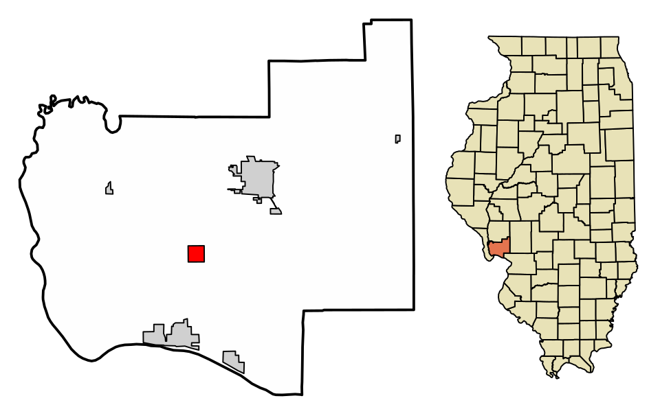 Locator map of Otterville