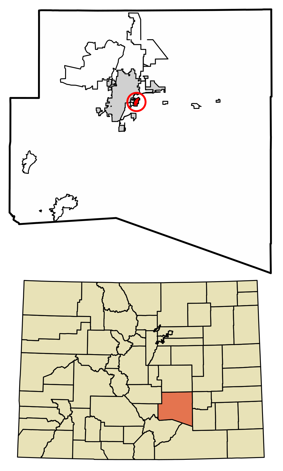Locator map of Blende