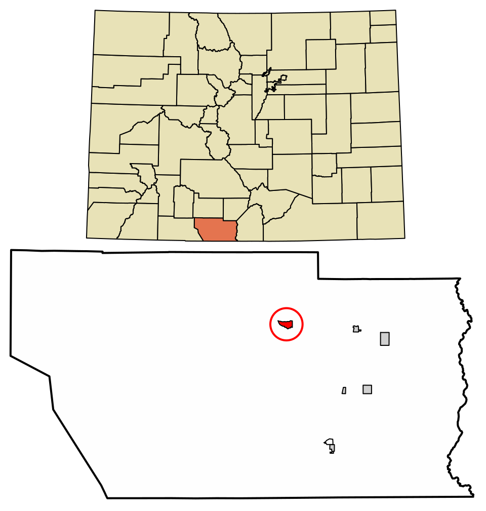 Locator map of Capulin