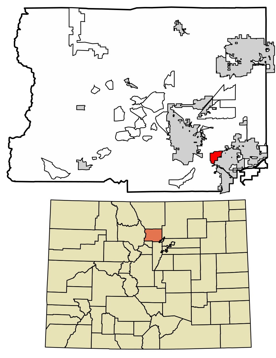 Locator map of Paragon Estates