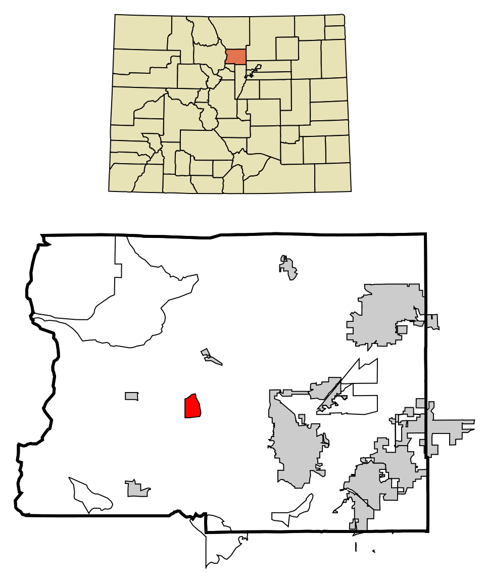 Locator map of Gold Hill