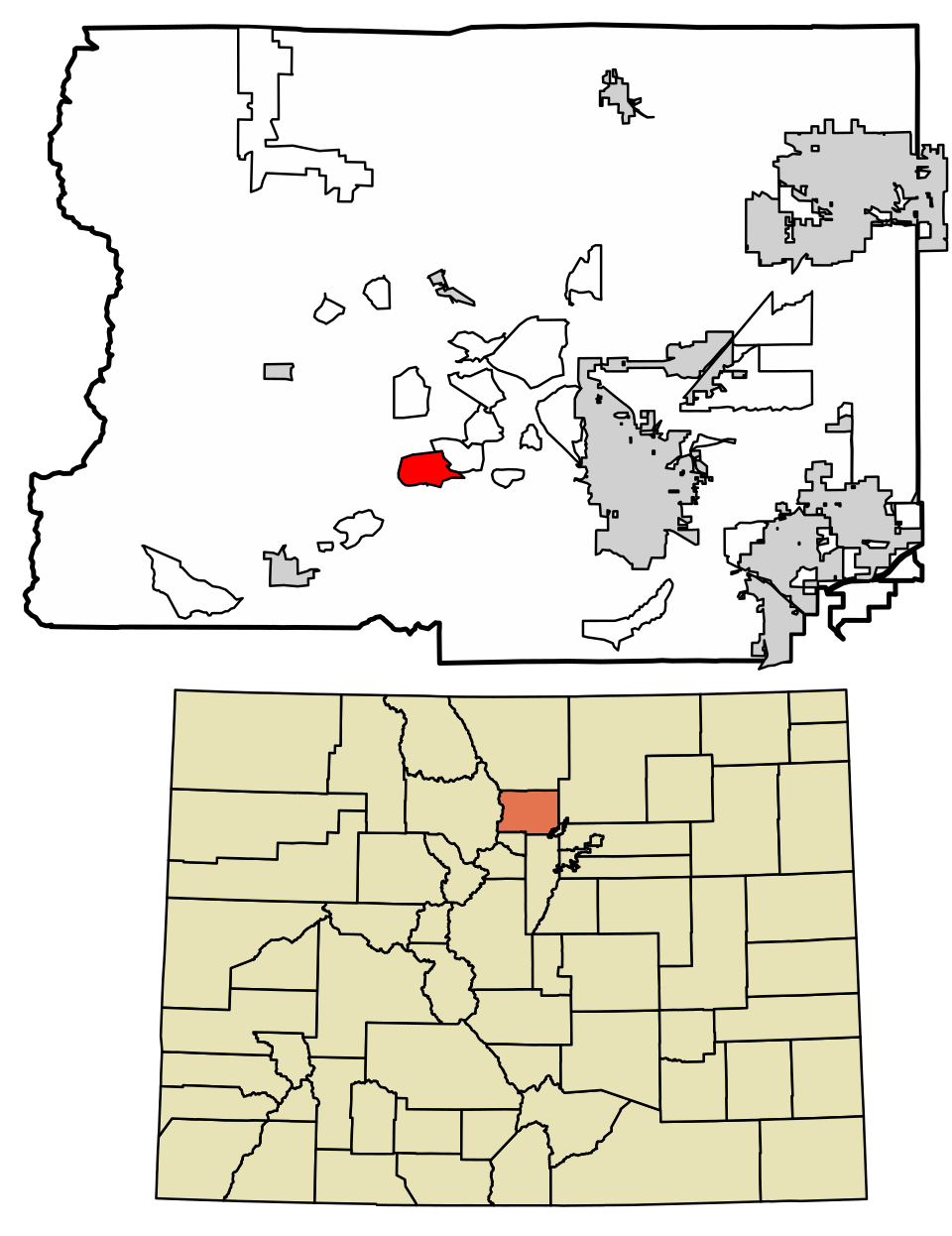 Locator map of Sugarloaf