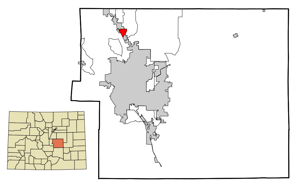 Locator map of Gleneagle