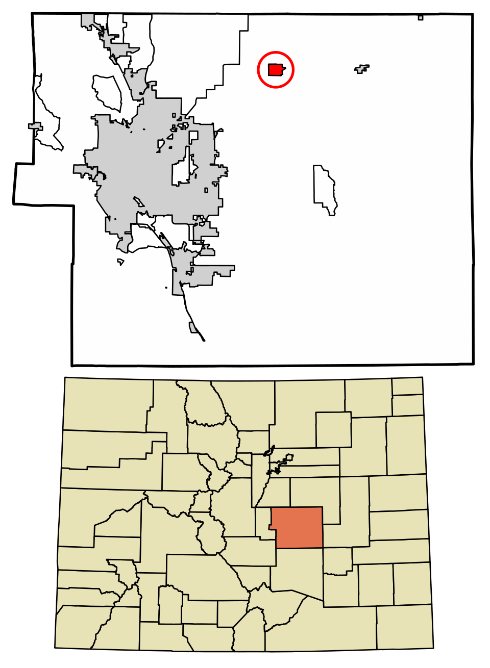 Locator map of Peyton