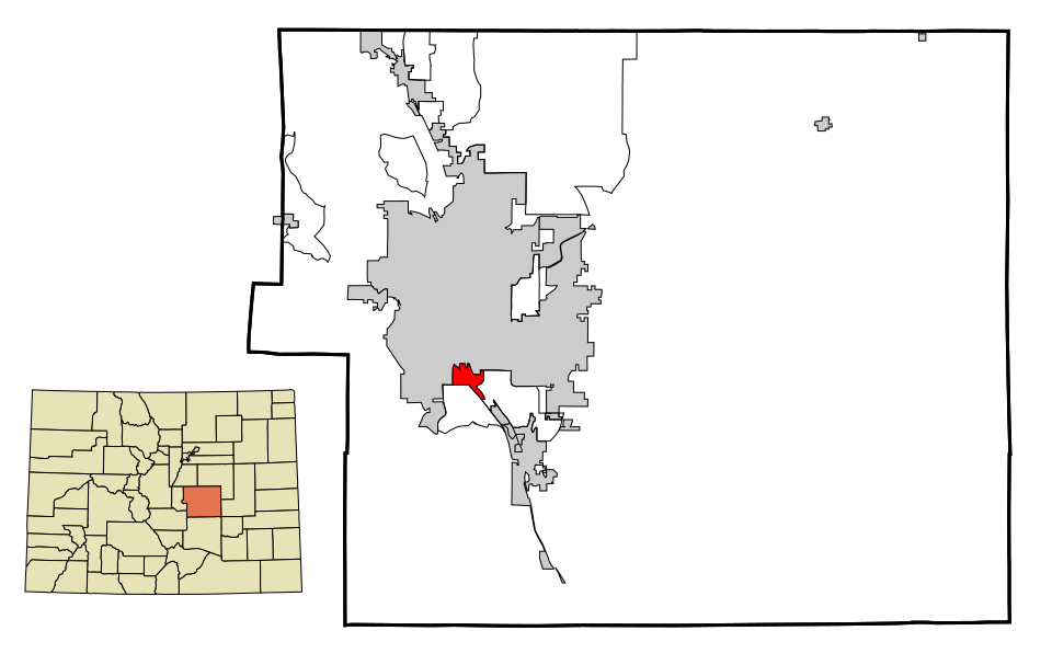 Locator map of Stratmoor