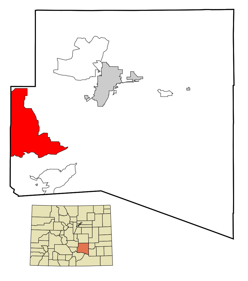 Locator map of Beulah Valley