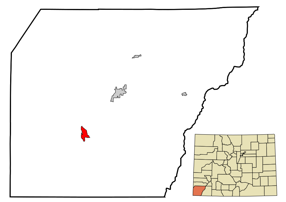 Locator map of Towaoc