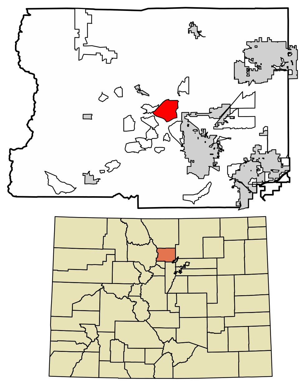 Locator map of Lazy Acres