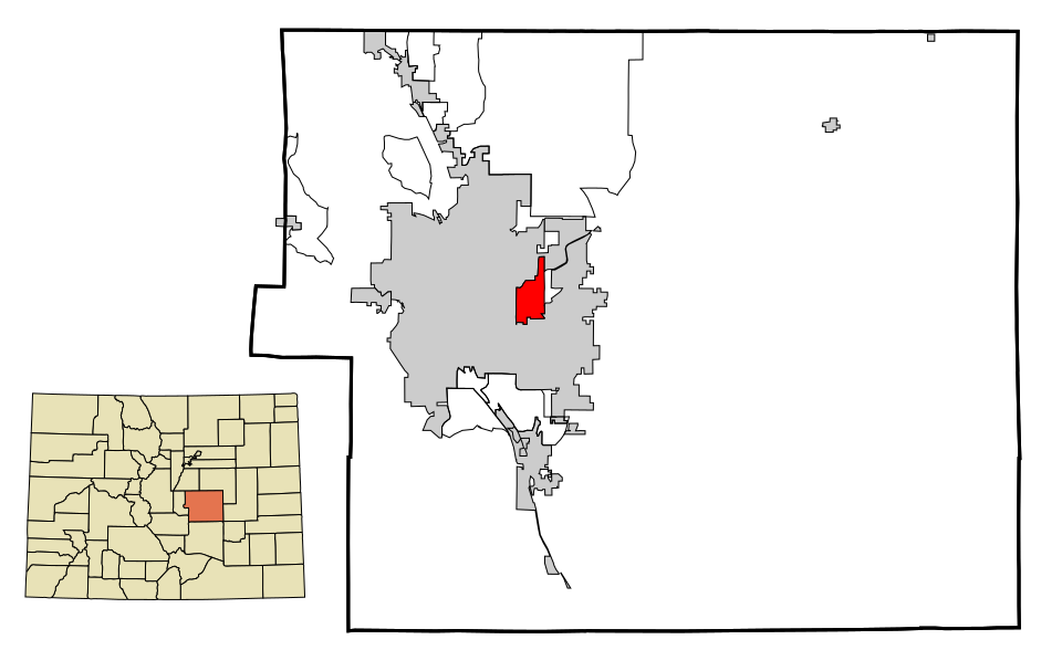 Locator map of Cimarron Hills
