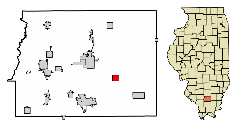 Locator map of Hanaford