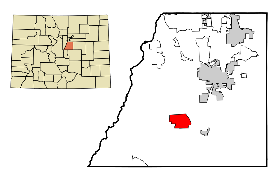 Locator map of Perry Park