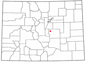 Locator map of Air Force Academy