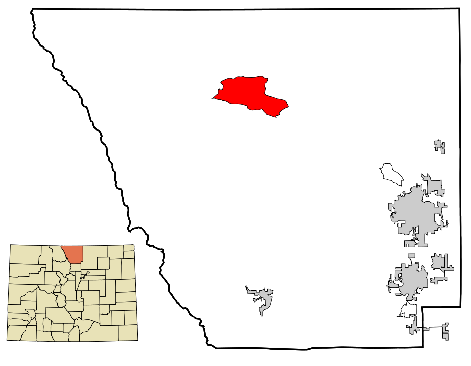 Locator map of Red Feather Lakes