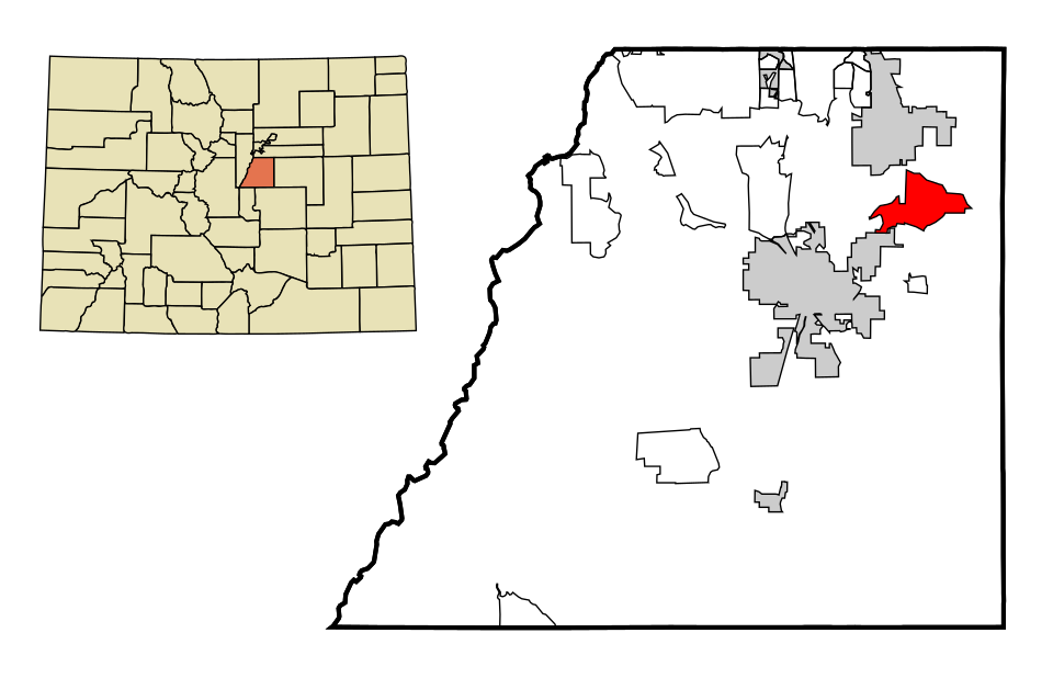 Locator map of The Pinery