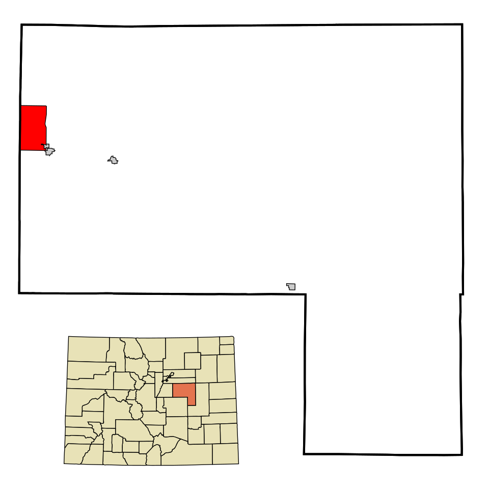 Locator map of Ponderosa Park