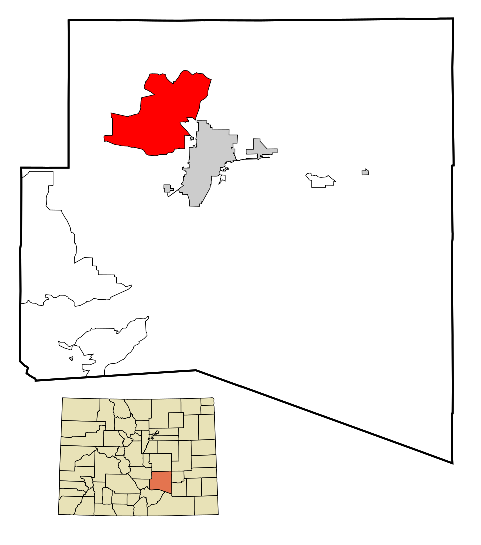Map of Pueblo West
