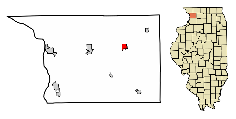 Locator map of Lanark