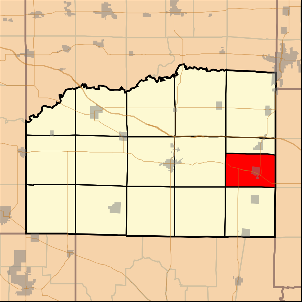 Locator map of Ashley