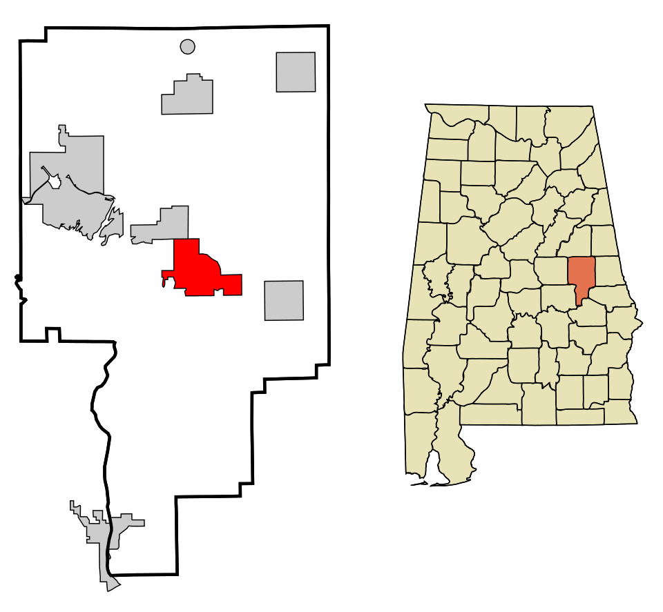 Map of Dadeville