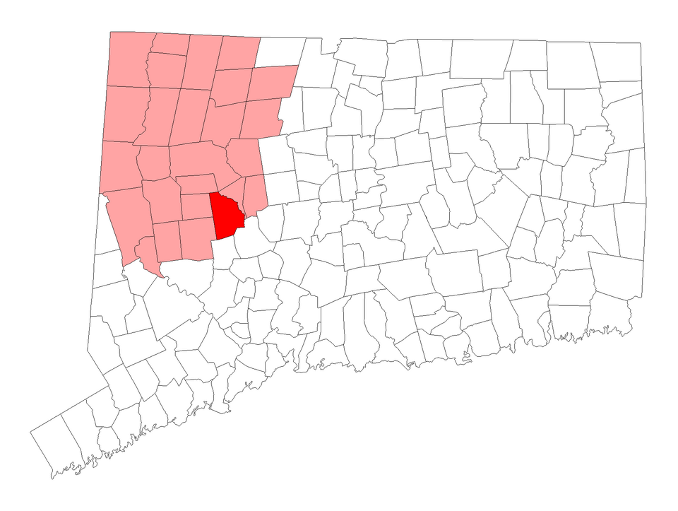 Locator map of Watertown