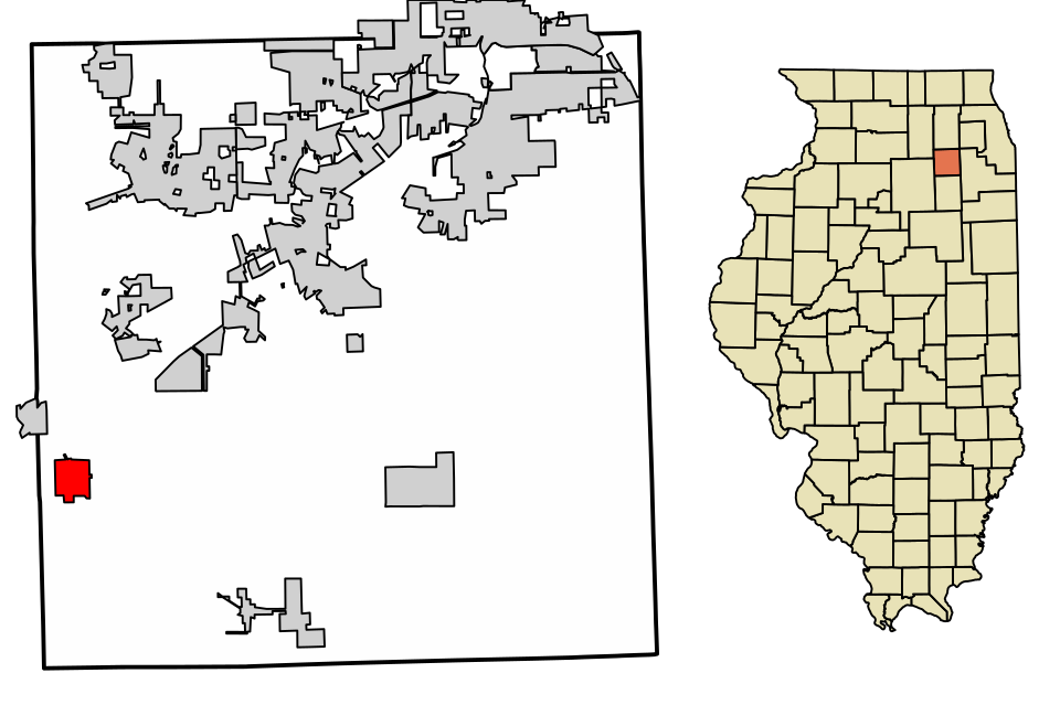 Locator map of Newark