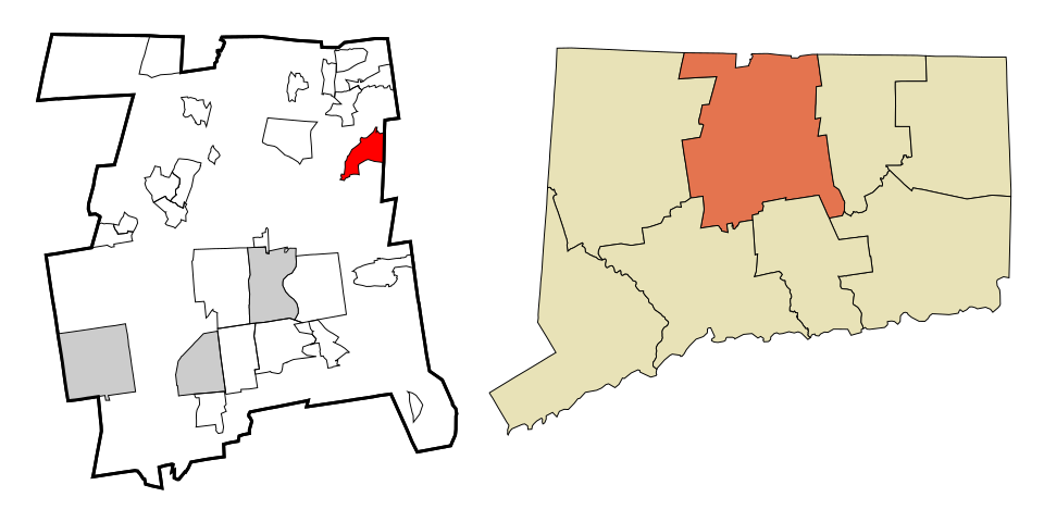 Locator map of Broad Brook