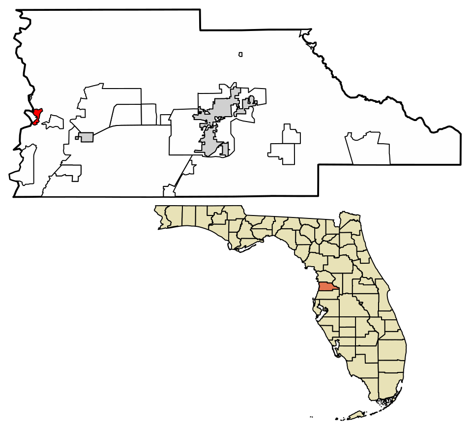 Locator map of Bayport