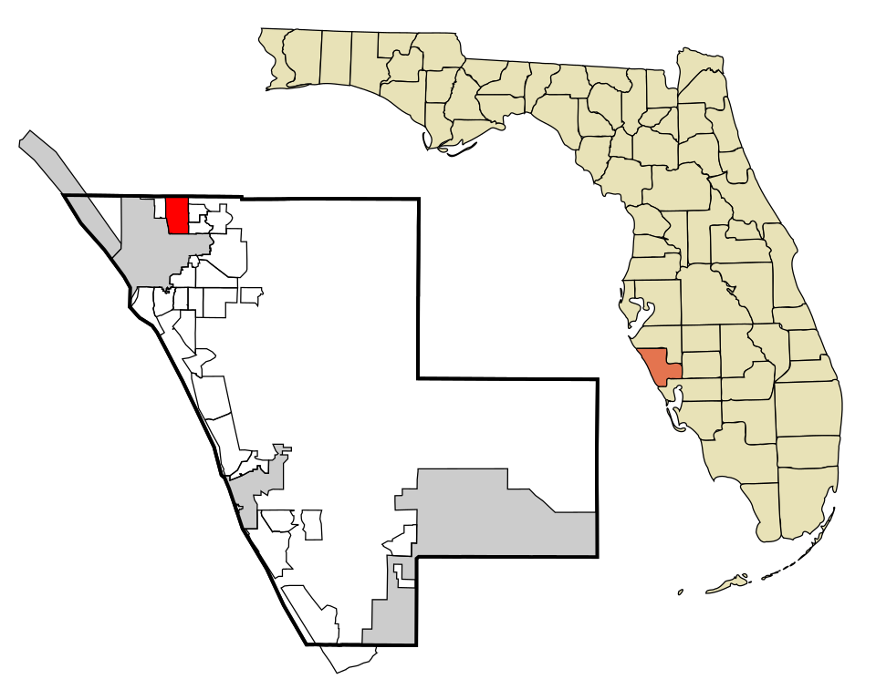 Locator map of North Sarasota