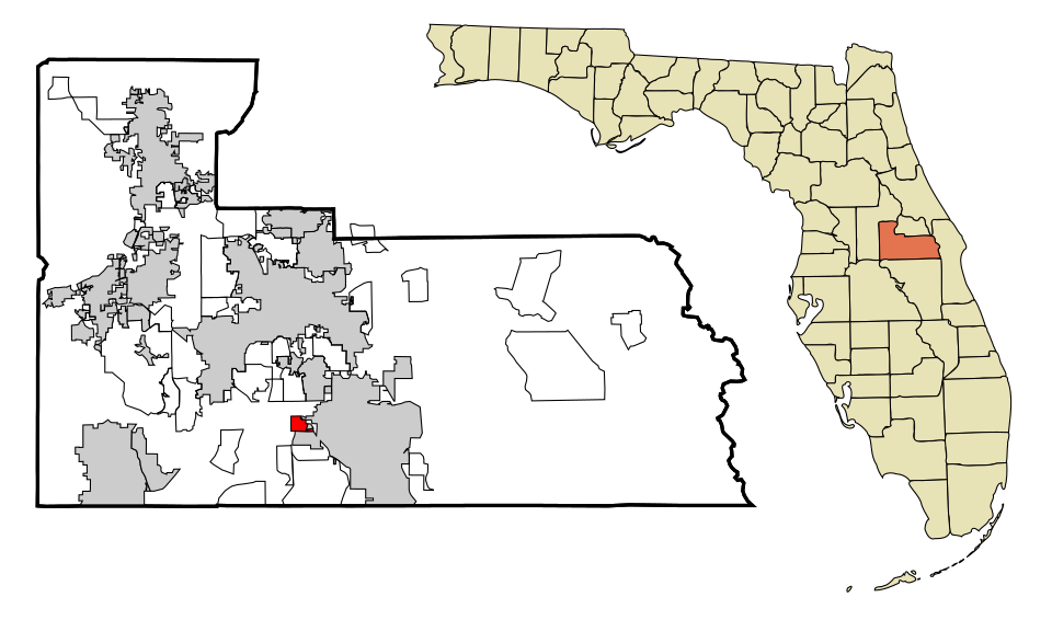 Locator map of Taft