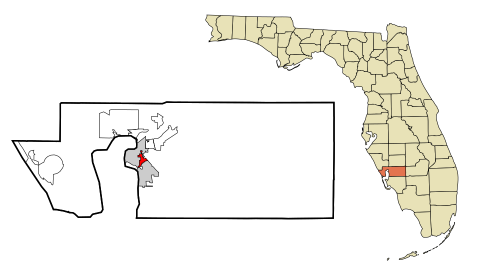 Locator map of Charlotte Park