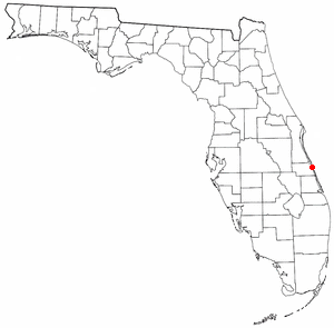 Locator map of Wabasso Beach