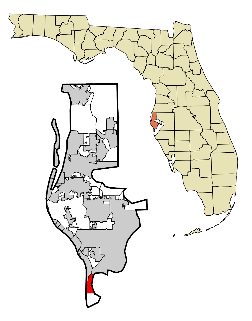 Map of Tierra Verde