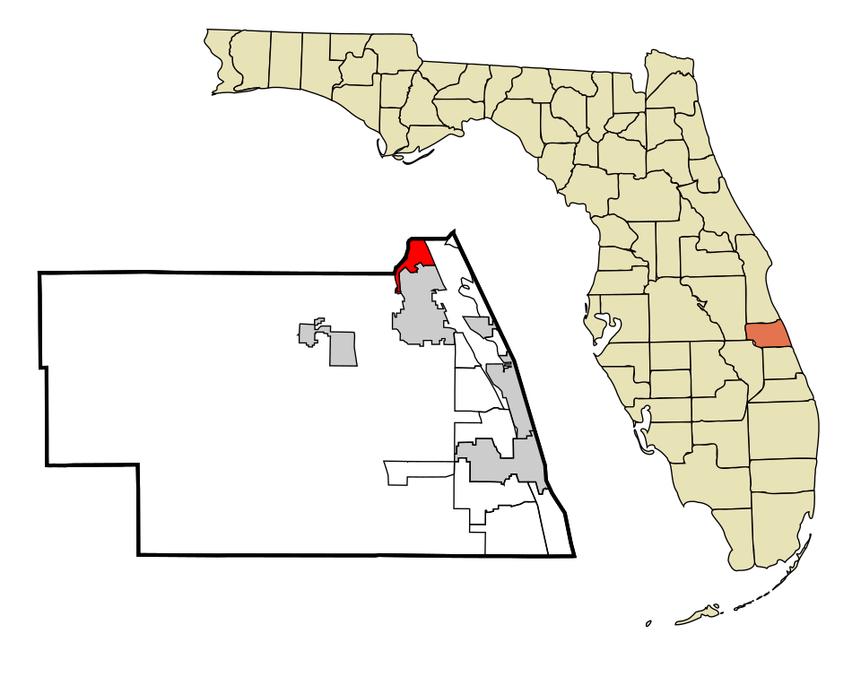 Locator map of Roseland