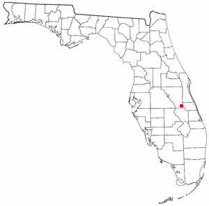 Locator map of Yeehaw Junction