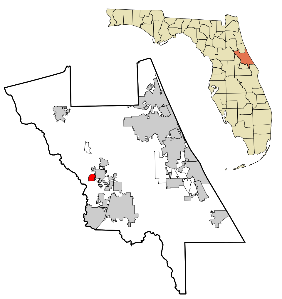 Map of West DeLand
